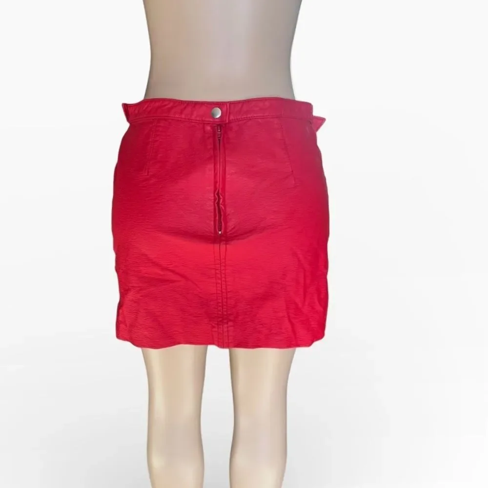 FREE PEOPLE vegan Leather Midnight Magic Skirt